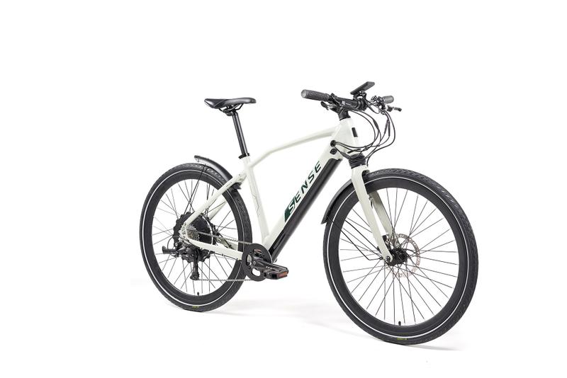Bicicleta elétrica Sense Impulse cinza e verde - Bicicleta